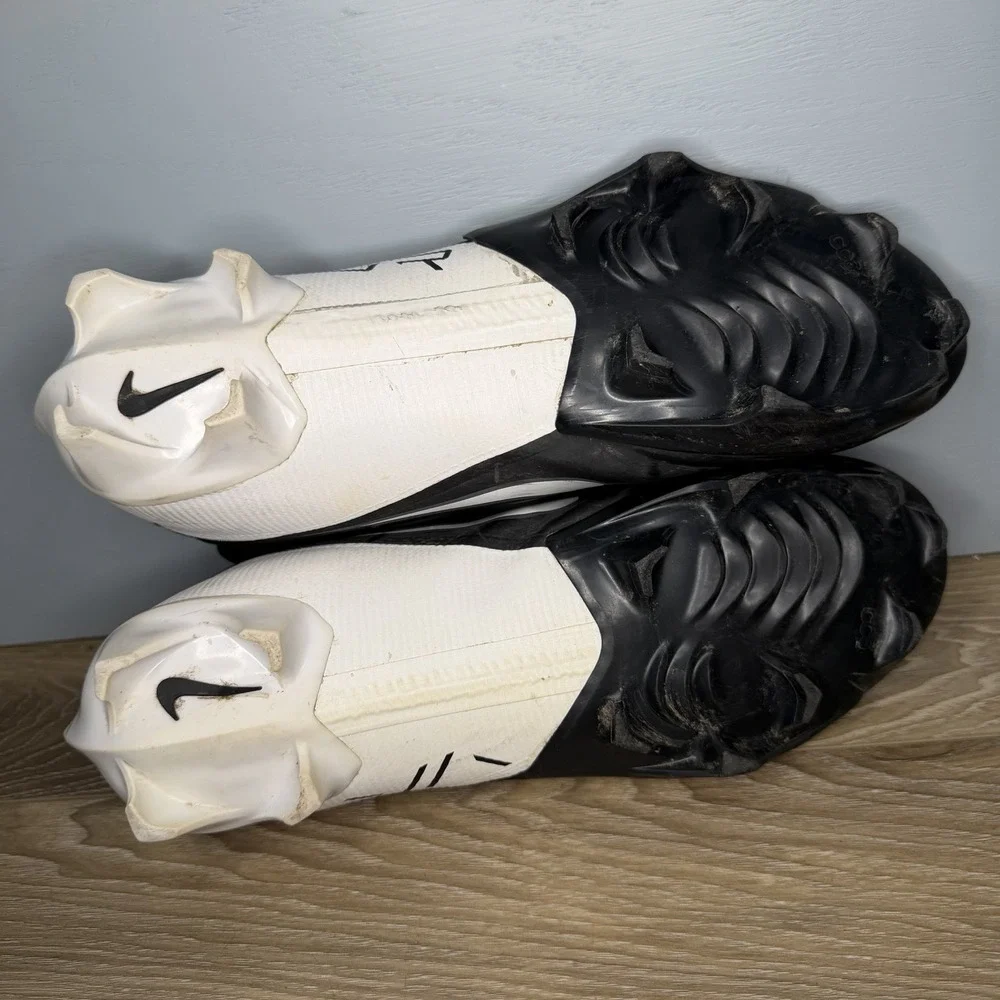 Nike Vapor Edge Pro 360 2 Football Cleats Black White DA5456-001 Panda Sz 10